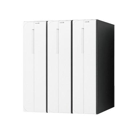 NASTA ナスタ ポスト D-ALL 3戸 可変ダイヤル錠 ホワイト 300×360×335.8 KS-MB3102PU-3-LKT-W | KS-MB3102PU シリーズ メール便 はがき DM パンフレット カタログ 回覧板 郵便受け 郵便ポスト 新聞受け 玄関ポスト メールボックス おしゃれ シンプル