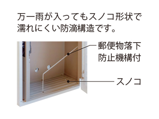 NASTA ナスタ ポスト 左勝手 ライトグレー×メタリックシルバー 415×340×155 KS-MB36F-LPK-LM | KS-MB36F シリーズ 郵便受け 郵便ポスト 新聞受け 玄関ポスト