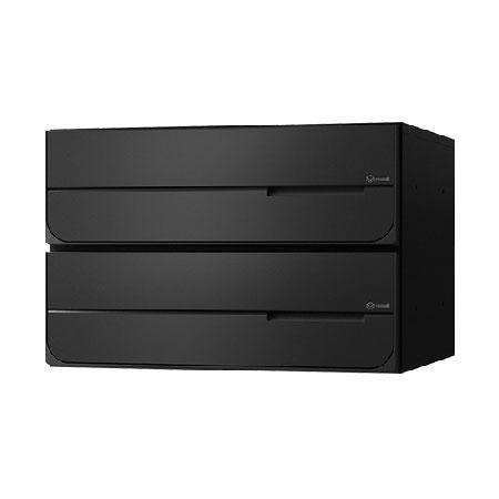 NASTA ナスタ ポスト D-ALL 上開き 2戸 可変ダイヤル錠 ブラック 240×360×333.2 KS-MB4402PU-2LK-BK | KS-MB4402PU シリーズ メール便 はがき DM パンフレット カタログ 回覧板 郵便受け 郵便ポスト 新聞受け 玄関ポスト メールボックス おしゃれ シンプル 24,643円