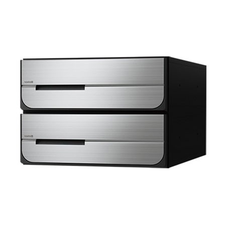 NASTA ナスタ ポスト D-ALL 2戸 可変ダイヤル錠 ステンレスヘアーライン 200×280×425.8 KS-MB5102PU-2LK-S | KS-MB5102PU シリーズ メの通販は