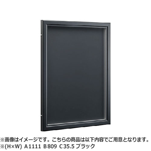 NASTA ナスタ 掲示板 マグネットボード アルミニウム 屋外・屋内兼用タイプ カバー付 KS-EXA11A シリーズ H×W Ａ 1111 Ｂ 809 Ｃ 35.5 D-BK ブラック 掲示可能 最大用紙寸法（H×W） B1（ 1030×728） KS-EXA11A-1180D-BK | マンション アパート DIY 住宅 おしゃれ シンプル 68,033円