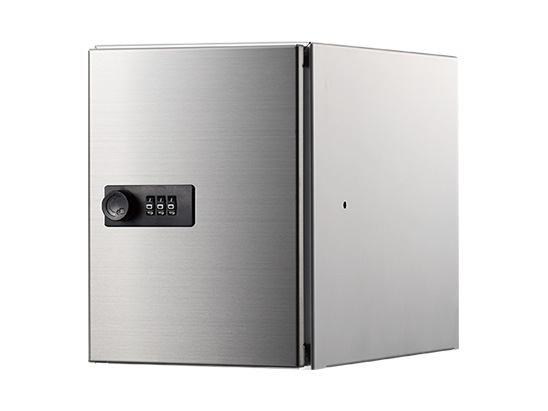 NASTA ナスタ プライベートボックス 屋内タイプ D250タイプ シリーズ H×W×D ボックス内寸法　200×150×250（197×148×228） ステンレスヘアーライン KS-PV003S-D1-S | オフィス ビル トイレ 商業施設 小物 保管 プライベート ボックス 屋内 おしゃれ シンプル