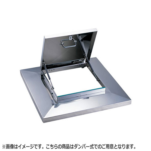NASTA ナスタ 屋上点検ハッチ　ステンレス 後付タイプ ガスダンパー式 シリーズ 600× 1000 KS-RM6060SB | 屋上 点検 ハッチ 新築 DIY 住宅 ビル マンション 昇降 外壁 壁付 用品 現場 建築 屋外 おしゃれ シンプル