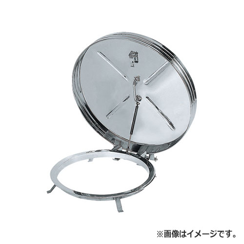 NASTA ナスタ 屋上点検ハッチ　ステンレス 埋込タイプ ガスダンパー式 シリーズ 直径550×直径826 KS-RM8255SD | 屋上 点検 ハッチ 新築 DIY 住宅 ビル マンション 昇降 外壁 壁付 用品 現場 建築 屋外 おしゃれ シンプル