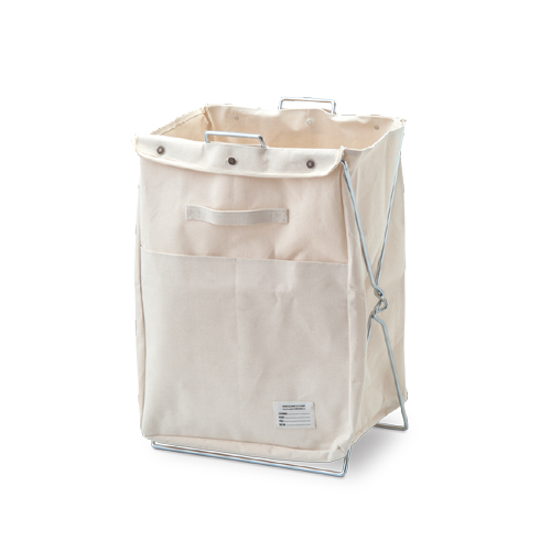 ランドリーバッグ ナチュラル コットン ポリエステル W42 Ｄ34 H57cm | ランドリーボックス ランドリーバスケット 洗濯物入れ 洗濯カゴ 洗濯かご 脱衣かご 洗濯籠 ランドリーバッグ バスケット おしゃれ かご 収納 収納かご かわいい 便利