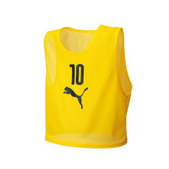 PUMA プーマジャパン ビブスセット(10枚組) サイバーイエロー XXL 920604 4 | スポーツ スポーツ用品 ファッション トレーニング リレー 運動会 体育祭 部活 クラブ 体育 学校 バスケ 収納袋付き サッカー ゼッケン ウェア フットサル ビブス 紅白戦