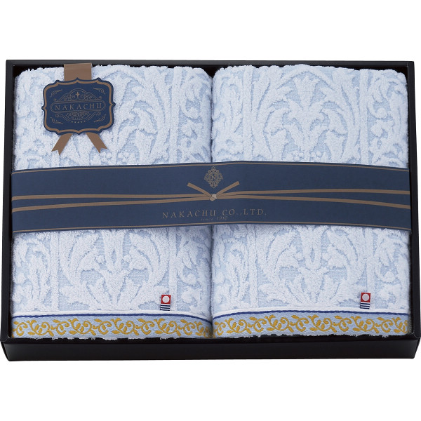 ＮＡＫＡＣＨＵ今治 バスタオル2枚セット NCK-23600 | 23-0149-066 日用品 日用雑貨 タオル 今治 バスタオル プチプレゼント やわらかい オススメ 可愛い かわいい 使いやすい ふわふわ 使いやすい 日本製 綿100% ギフト シンプル