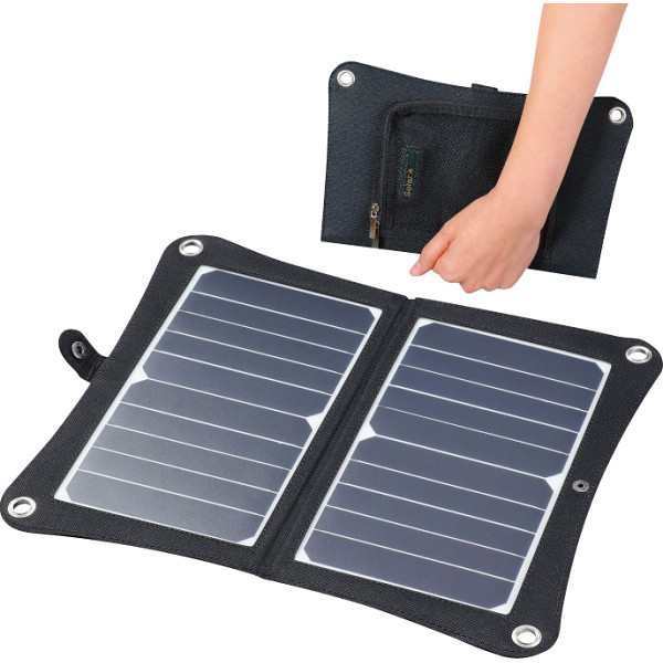 折りたたみ式ポータブルソーラー充電器10Ｗ 52032 | 23-0566-031 日用品 グッズ 雑貨 ツール 非常用 緊急時 備蓄用 災害 充電器 ソーラー 折りたたみ 万能 便利 贈答品 贈り物 お祝い ギフト プレゼントの通販は 8,123円
