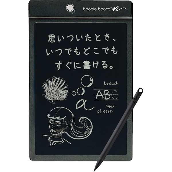 キングジム 電子メモパッド ブギーボード クロ BB-1GX | 24-0037-030モバイルグッズ モバイル用品 デジタルノート 電子ボード タブレット 雑貨 小物 ツール グッズ メモパッド 電子 ブラック 持ち運び 軽量 便利 仕事 メモ 筆談 イベント ギフト プレゼントの通販は