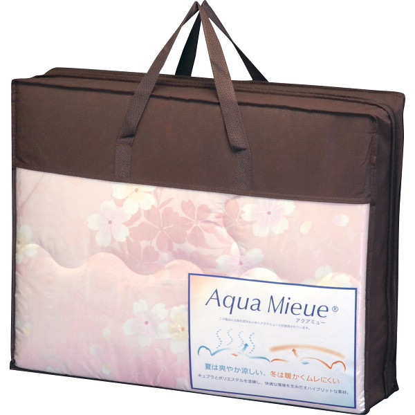 アクアミュー 肌掛けふとん ピンク SD-12006 PI | 24-7564-053生活用品 寝具 掛けふとん 心地よい やさしい 布団 快適 寝室 睡眠 お祝い お返し お礼 ギフト プレゼント 贈り物 新築祝い 結婚祝い 8,540円