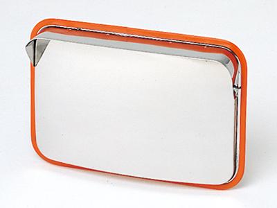 信栄物産 ステンレスミラー グレー S-2GL | ステンレスミラー 角型 角形 ガレージミラー 安全確認ミラー カーブミラー 鏡 ステンレス製 カー用品 カーアクセサリー ガレージ用品 壁 ポール 割れない ワレない サビない ヒズマない