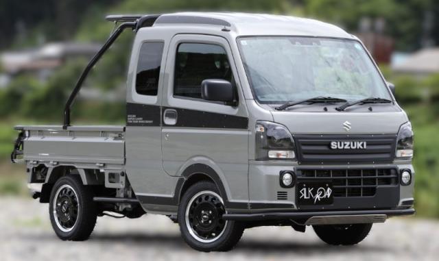 SILKROAD シルクロード SUZUKI キャリイ/スーパーキャリイ DA16T ガーニッシュ 2点セット ダミーリベットタイプ ブラックマット 620-O53SMBR | カーパーツ 外装 エクステリア ドレスアップ 外装カスタム カーカスタム 傷防止 泥よけ 泥ハネ 泥はね 飛び石 保護 フロント 38,485円