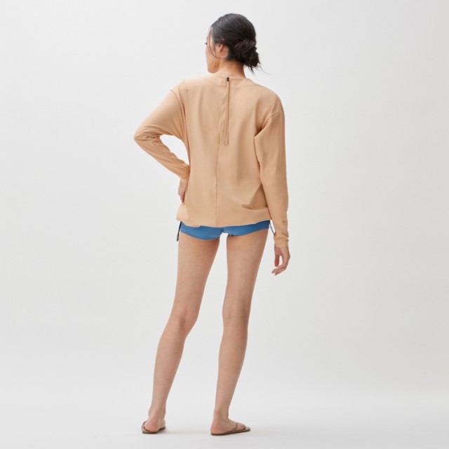 speedo スピード SF E L/S UV TOP ベージュ Sサイズ SFW72334 BE | スポーツ スポーツ用品 水泳 プール 水着  スイムウェア レディース 女性 トップス ラッシュガード ロングスリーブ 長袖 アスレジャー タウン UVケア ストレッチ リサイクル素材 ベージュ Sの通販はau  PAY