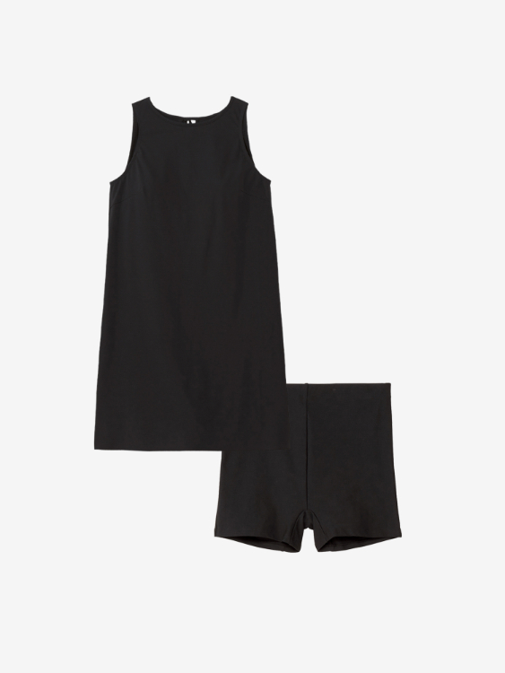 speedo スピード MINI ONE PIECE ブラック S SFW02531 K | スポーツウェア ウエア スポーツ 水泳 スイミング プール 水着 ノースリーブ スリーブレス Aライン UVカット 紫外線対策 ストレッチ性 アウトドア トレーニング レディース 女性