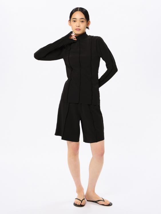 speedo スピード L/S STITCHING SEPA ブラック S SFW22531 K