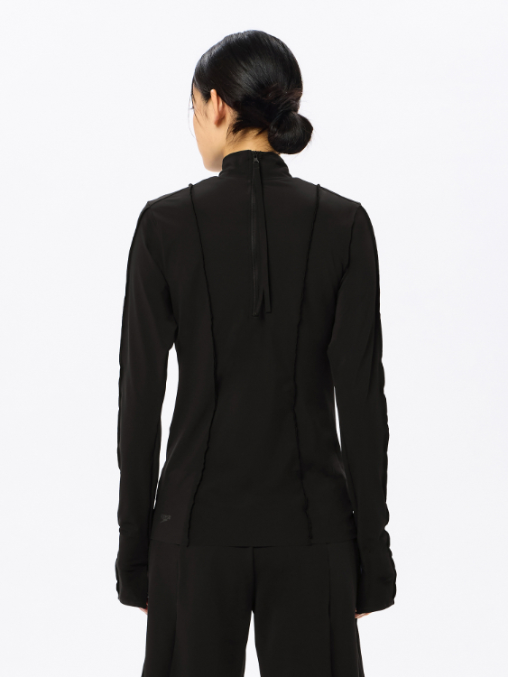 speedo スピード L/S STITCHING SEPA ブラック S SFW22531 K