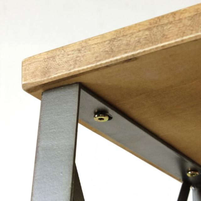 SPICE スパイス SPICE OF LIFE タイムレスウッド 4段ワイドシェルフ 組立式 ADFK2040 | 家具 シェルフ 棚 ヴィンテージ インテリア アイアン 木製板 4段 台形型 デザイン 組立式 収納 持ち運び 便利