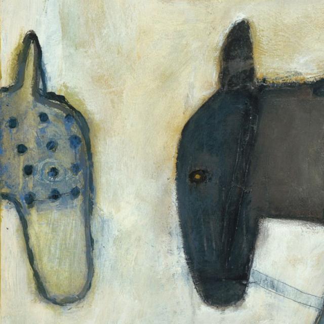 SPICE スパイス SUGARBOO Two Horse Heads SP115-12x12inch |  アート