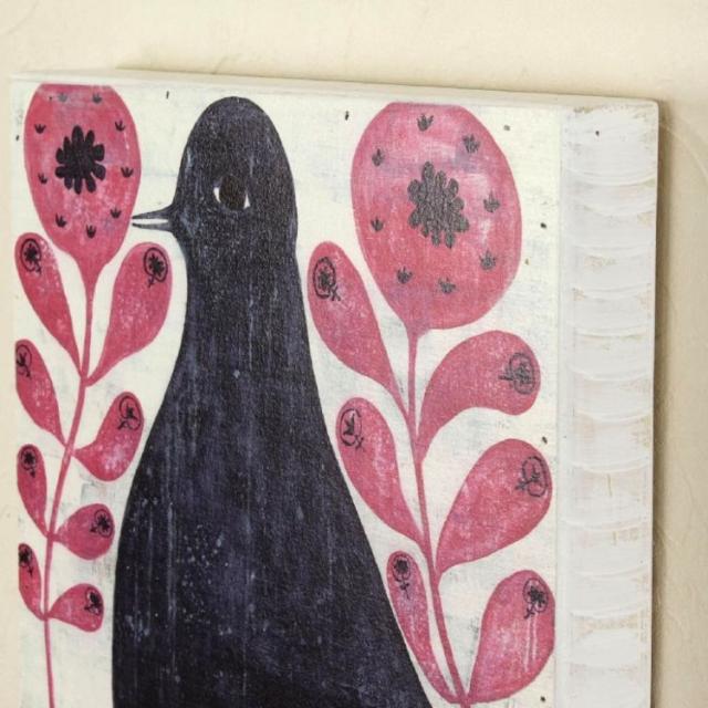 SPICE スパイス SUGARBOO Black Bird in Flowers SP126-12x12inch |  アート_8