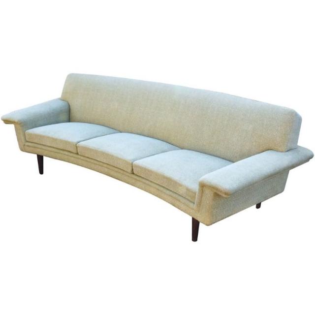 SPICE スパイス GREEN CURVED 3SEAT SOFA STG-SOF-3001 | インテリア  ソファ 北欧 ヴィンテージ 家具 アンティーク 北欧家具 ゆったり ３P ソファ