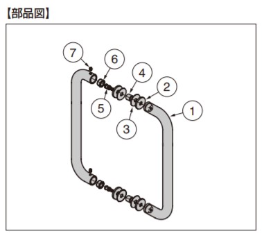 SUGATSUNE スガツネ工業 ステンレス鋼製 ドアハンドル 793BN型 両面 100-032-446 793BN-425SM | ドアノブ ハンドル ノブ シンプル おしゃれ ハンドル ステンレス 鋼 SUS304 鏡面研磨_4