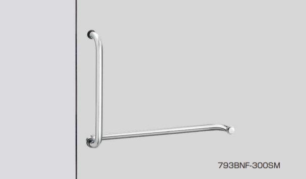 SUGATSUNE スガツネ工業 ステンレス鋼製 ドアハンドル 793BNF型 L字 100-032-447 793BNF-300SS | ドアノブ ハンドル ノブ シンプル おしゃれ ハンドル ステンレス 鋼 SUS304 サテン 仕上の通販は