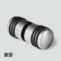SUGATSUNE スガツネ工業 戸当り付ガラスドアノブ 8294MS7 100-032-061 8294MS7 | ドアノブ ハンドル ノブ シンプル おしゃれ 黄銅 エチレンプロピレンゴム EPDM クロムめっき_1