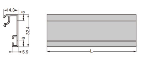 SUGATSUNE スガツネ工業 レール A12型 B12シリーズ用 110-020-340 A1211 | ピクチャーレール 用 シンプル おしゃれ アルミニウム合金 ブ