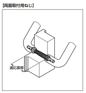 SUGATSUNE スガツネ工業 ドアハンドル専用取付ねじ BA型 両面取付用ねじ 100-180-448 BA5-2-43-48 | シンプル おしゃれ 鋼 クロメート処理_1
