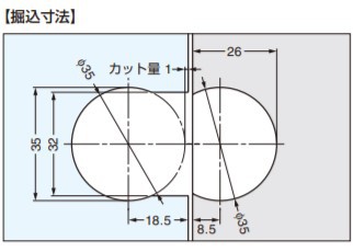 SUGATSUNE スガツネ工業 ガラス扉用ドロップ丁番 SDH-G 170-016-331