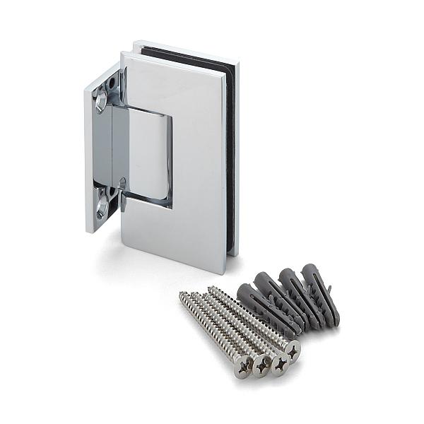 SUGATSUNE スガツネ工業 ガラスドア用自由丁番 789B型 壁取付タイプ クロムめっき 170-170-027 789B-10 | LAMP ランプ 建築金物 家具金物 建具 部品 パーツ 金具 金物 丁番 ガラスドア ガラス扉 自由丁番 壁取付タイプ シャワーブース 水回り シンプルの通販は