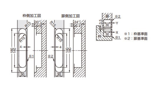 SUGATSUNE スガツネ工業 三次元調整機能付隠し丁番 DX61 170-098-221