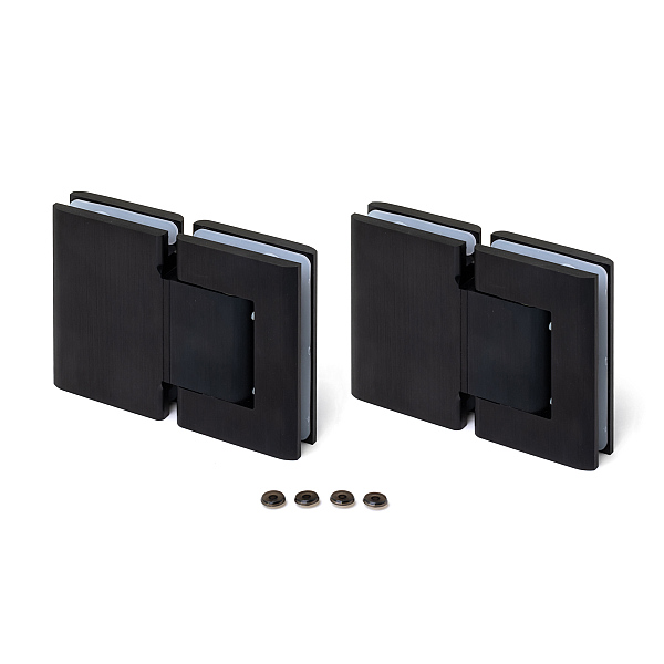 SUGATSUNE スガツネ工業 ソフトクロージング機構付ガラスドア用自由丁番 M8015型 ガラス取付タイプ PAT 黒アルマイト処理 サテン仕上 170-037-077 M8015-05 | LAMP 建築金物 家具金物 部品 パーツ 金具 金物 ガラスドア 自由丁番 ソフトクロージング ガラス取付タイプ