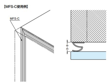 SUGATSUNE スガツネ工業 シリコーンシール材 MFS型専用特殊両面テープ 透明 170-090-077 MFT | LAMP ランプ 建築金物 家具金物 建具 部品