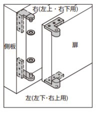 SUGATSUNE スガツネ工業 Pヒンジアングル枠型 PAW型 インセット扉用