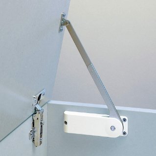 SUGATSUNE スガツネ工業 セルフオープンステー HDS-20S型 2本使い用 右用 ブラック H 180-029-752 HDS-20S-HR-BL | 建築金物 家具金物 部品 金具 金物 ラプコン セルフオープンステー ダンパー キャッチ付 取付金具 扉金物 扉部品 収納家具 上蓋用 蓋