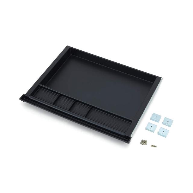 SUGATSUNE スガツネ工業 引出しトレー KS-01 210-110-586 KS-01 | 引出しトレー スライドレール 取り付け 引き出し OAデスク オフィス用品 文具用品 デスク 収納 小物入れ 整理 簡単 家具 後付け DIY