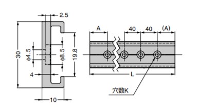 SUGATSUNE スガツネ工業 ミニガイドレール MRS-30型 PAT ミニガイド レール MRS-30型 790g 190-112-864 MRS30-2000 | 建築金物 家具金物 工具 部品 金具 金物 部品交換 ミニガイド レール 取付金具 引き出し 取り付け 簡単 軽量 DIY アルミニウム合金製の通販は