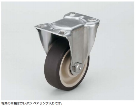 SUGATSUNE スガツネ工業 ステンレス鋼製キャスター SUS-SK型 プレートタイプ 固定車 200-134-271 SUS-SK100-NWB | LAMP 車輪 単輪 家具関連金物 脚部品 取付け 台車 医療機器 研究所機器 業務用キッチン 調理用設備
