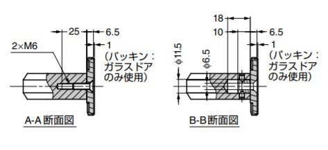 SUGATSUNE スガツネ工業 ステンレス鋼製 ドアハンドル ZL-1502型 両面