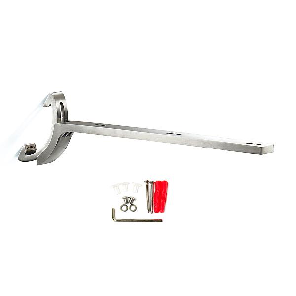 SUGATSUNE スガツネ工業 角度調整機能付 棚受 22-02型 120-042-050 22-02-800-0 | シンプル おしゃれ 本体 台座 六角穴付ボタンボルトM6×8 平座金呼び6 SUS304 サテンの通販は