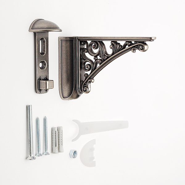 SUGATSUNE スガツネ工業 棚受 42430Z12500型 120-032-845 42430Z12500-19 | シンプル おしゃれ 亜鉛合金 錫古美の通販は