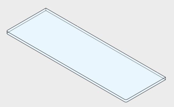SUGATSUNE スガツネ工業 強化ガラス 棚板 GSH150型 120-035-902 GSH150-300-8 | シンプル おしゃれ 強化ガラス