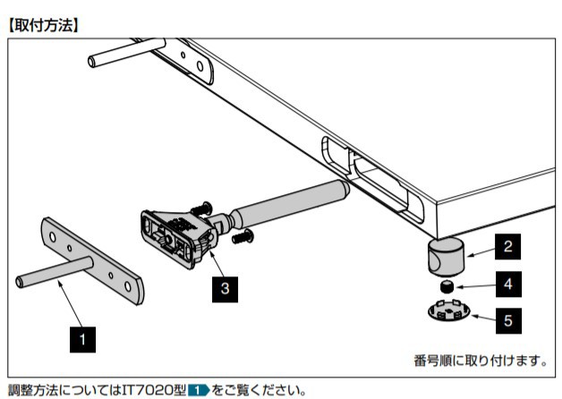 SUGATSUNE スガツネ工業 隠し 棚受 IT7020-K型 本体 固定タイプ 上下