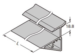 SUGATSUNE スガツネ工業 平プレート VT-J2000 棚受取付用金具木製棚板18mm専用 調整付棚受システムVT型用 130-031-198 VT-18-X450 | シンプル おしゃれ アルミニウム合金 シルバーアルマイト処理の通販は