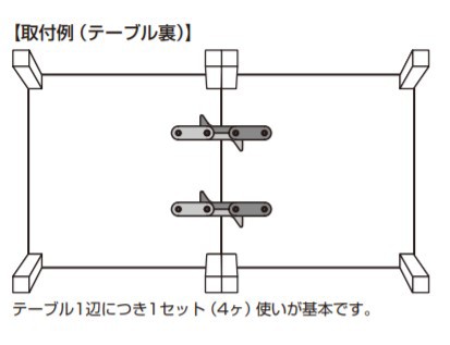 SUGATSUNE スガツネ工業 テーブル 連結 部品 4881-020 軽量テーブル用 ブラック 120-041-265 4881-020 |  DIY LAMP ランプ 金具 部品 テー