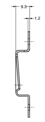 SUGATSUNE スガツネ工業 クリップ 6063 厚板用 120-038-034 6063-P250 | DIY LAMP ランプ 金具 部品 落とし込み金具 クリップ 厚板用 物置 小屋 バンガロー 簡易建築物 クロメート処理_3