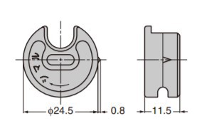 SUGATSUNE スガツネ工業 締付 円盤 KD-703 120-041-037 KD-703 | DIY LAMP ノックダウン金具 連結部品  金具 金物 部品 円盤 締付円盤 亜