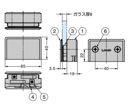 SUGATSUNE スガツネ工業 EXCELOCK ガラス 上吊式 引戸 用 受座 XL-ESG-SD 150-025-450 XL-ESG-SD | DIY LAMP ランプ 金物 金具 ツール 錠 鍵 カギ セキュリティ部品 ロック 防犯 ショーケース ガラス扉 上吊式 引戸用 受座 左右兼用_1