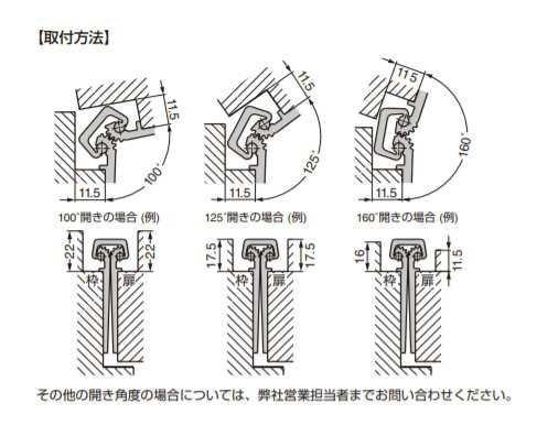 SUGATSUNE スガツネ工業 ペムコヒンジ ショートリーフタイプ 大型枠